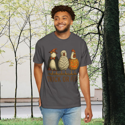 Trick or Feed Halloween T-Shirt | Funny Spooky Season Unisex Graphic Tee