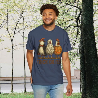 Trick or Feed Halloween T-Shirt | Funny Spooky Season Unisex Graphic Tee