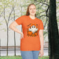 Cute Ghost Halloween T-Shirt – Pumpkin & Floral Graphic Tee for Women, Fall Aesthetic Spooky Season Shirt