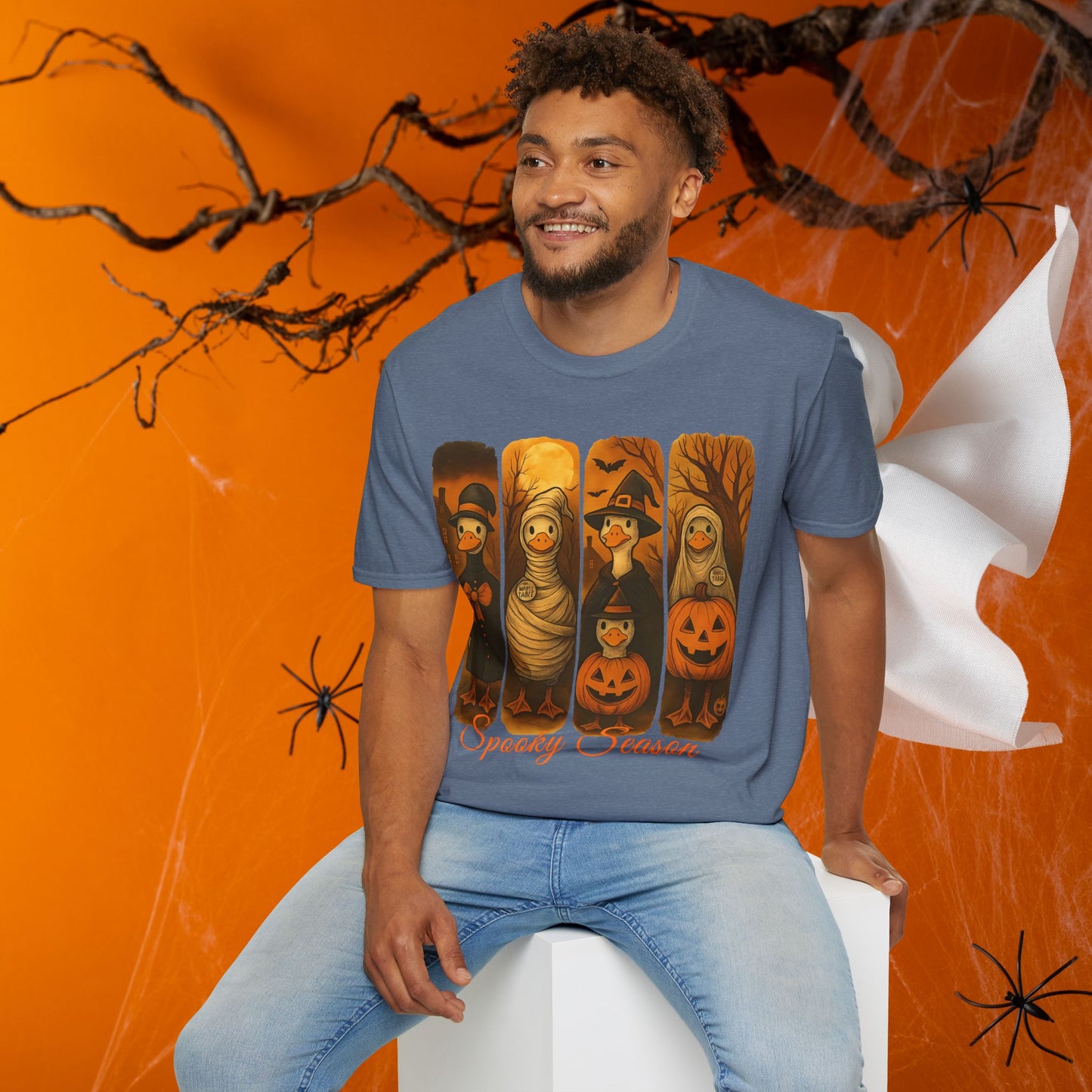 Spooky Season Unisex T-Shirt, Halloween Tee, Autumn Fashion, Fall Apparel, Casual Wear, Trick or Treat Shirt