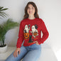 Halloween Ghosts & Cats Crewneck Sweatshirt, Cozy Halloween Sweatshirt, Spooky Season Apparel