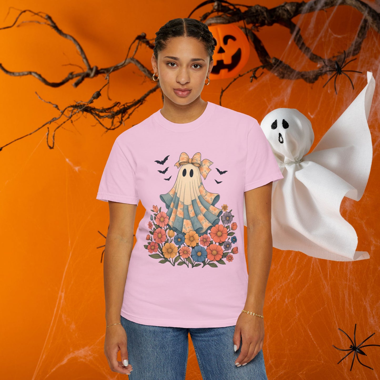 Spooky Ghost Graphic Tee | Unisex Halloween Costume Shirt