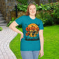 Dancing Skeletons Pumpkin Halloween T‑Shirt Unisex | Fun Spooky Fall Tee | Trick‑or‑Treat Party Top