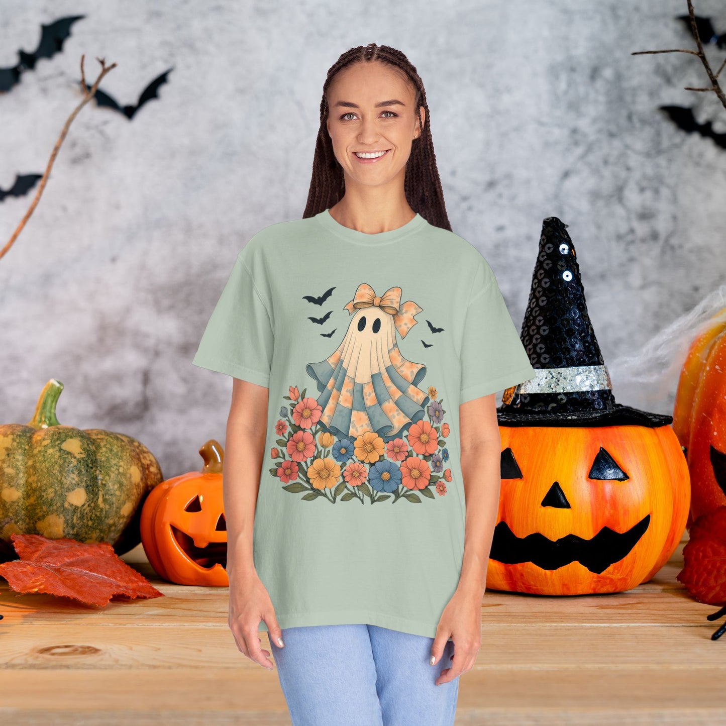 Spooky Ghost Graphic Tee | Unisex Halloween Costume Shirt