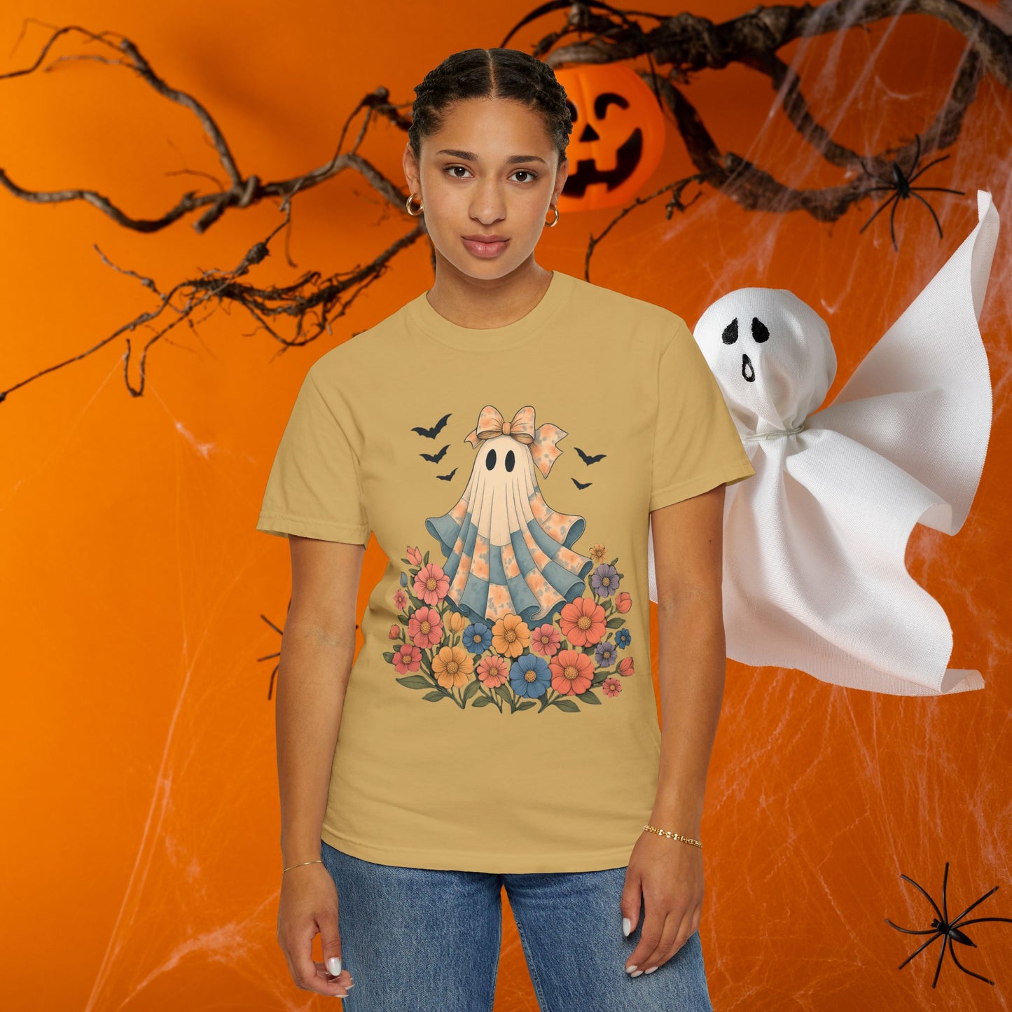 Spooky Ghost Graphic Tee | Unisex Halloween Costume Shirt