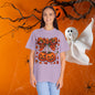 Fall Halloween Pumpkin Unisex T-shirt, Autumn Tee, Seasonal Shirt, Harvest Festival Top, Halloween Apparel