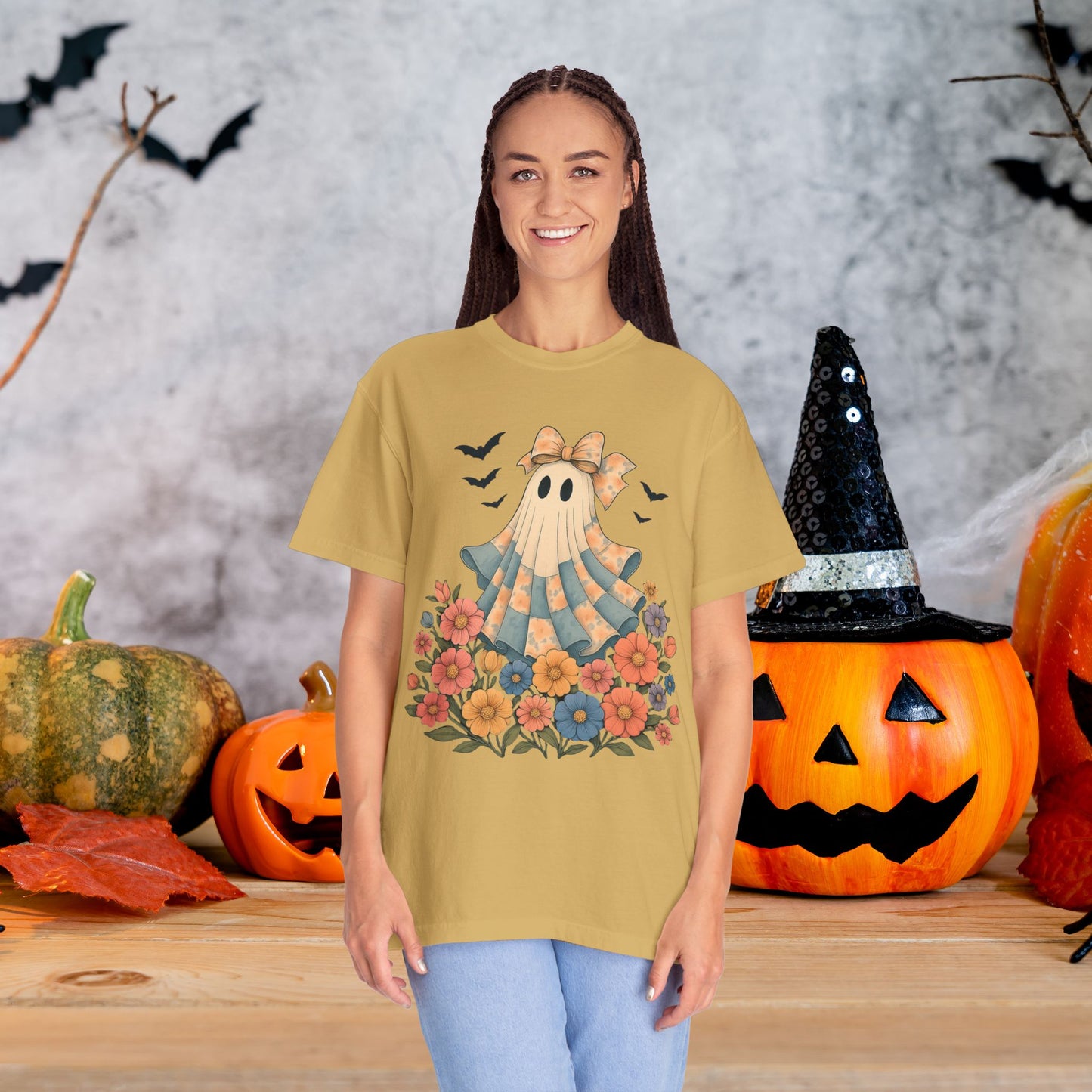 Spooky Ghost Graphic Tee | Unisex Halloween Costume Shirt