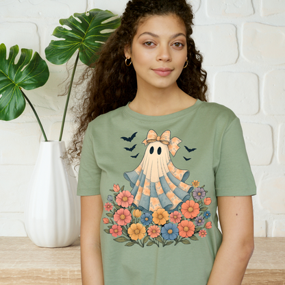 Spooky Ghost Graphic Tee | Unisex Halloween Costume Shirt